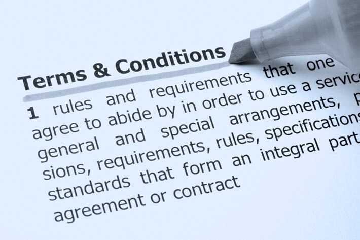 Terms and conditions
