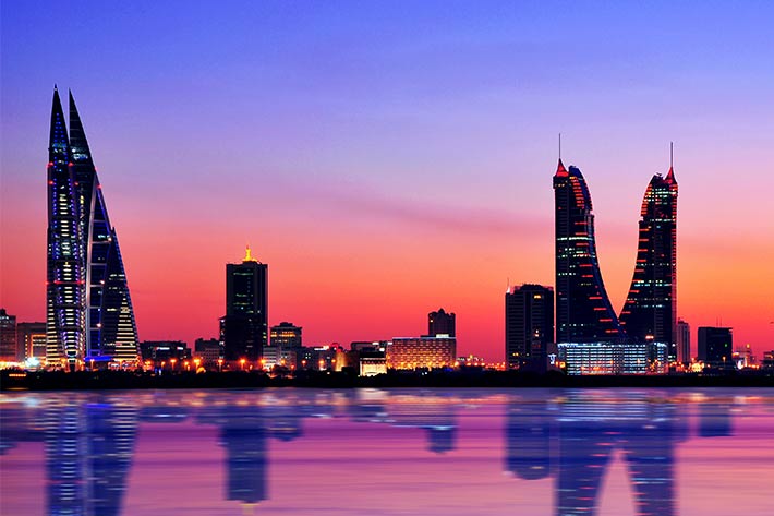 Bahrain night skyline