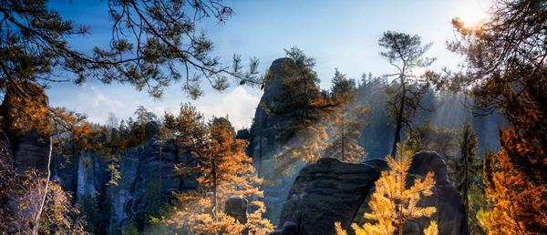 Czech Republic sunset Adrspach Teplice